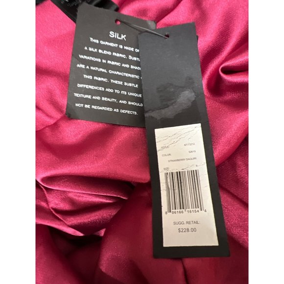 Vintage MJ Marc Jacobs Red Bow Velvet Silk Top - Picture 4 of 6